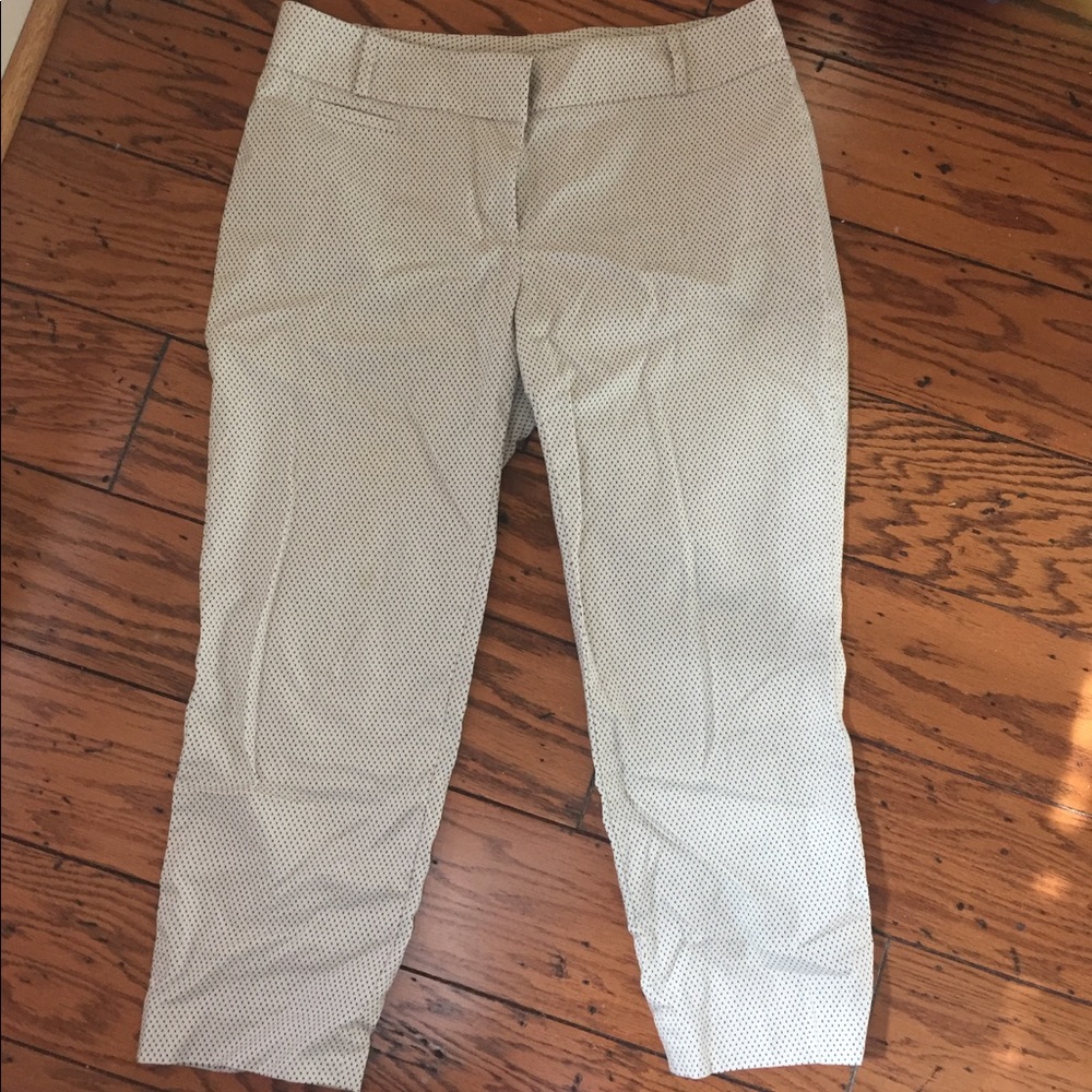Cropped polka dot pants from LOFT.